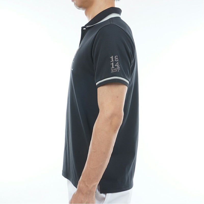 AdmiralGOLF アドミラル ゴルフ メンズ カラタッチ ポロシャツ ブラック 詳細3