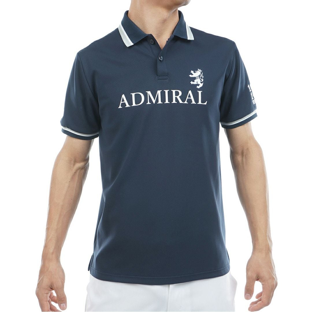 AdmiralGOLF アドミラル ゴルフ メンズ カラタッチ ポロシャツ ネイビー 詳細1