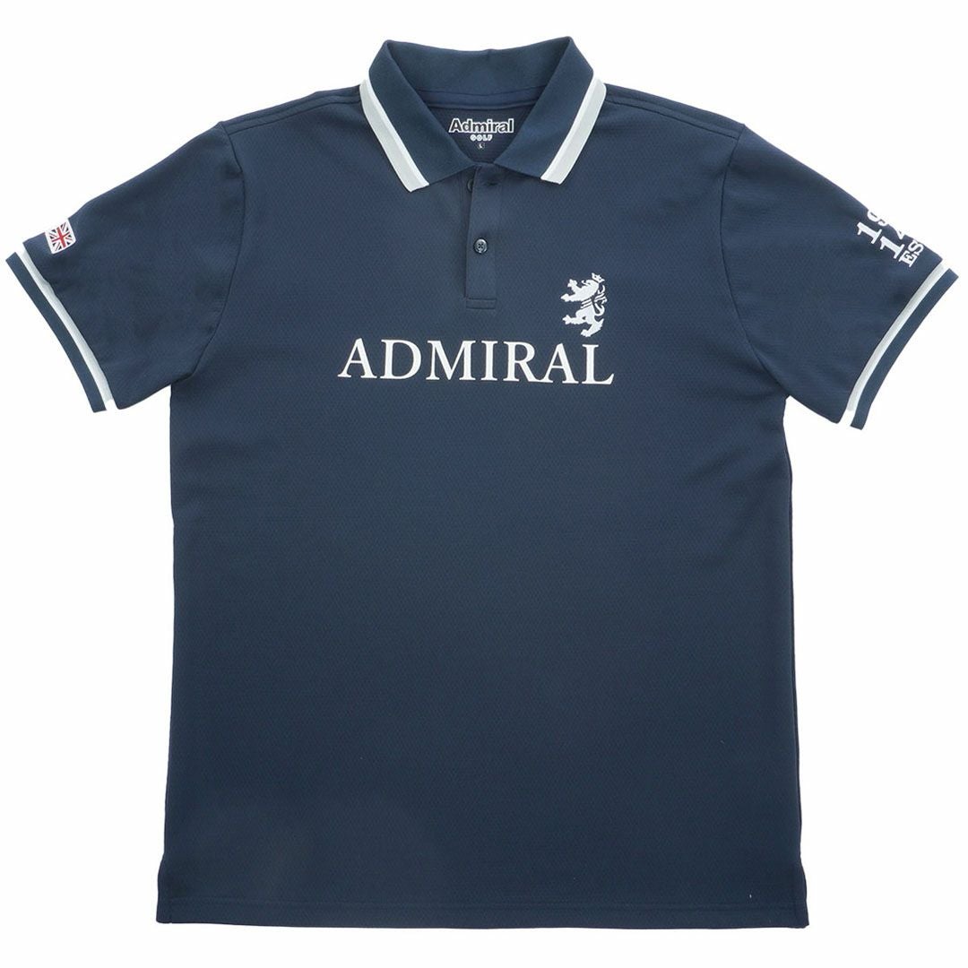 AdmiralGOLF アドミラル ゴルフ メンズ カラタッチ ポロシャツ ネイビー 詳細4