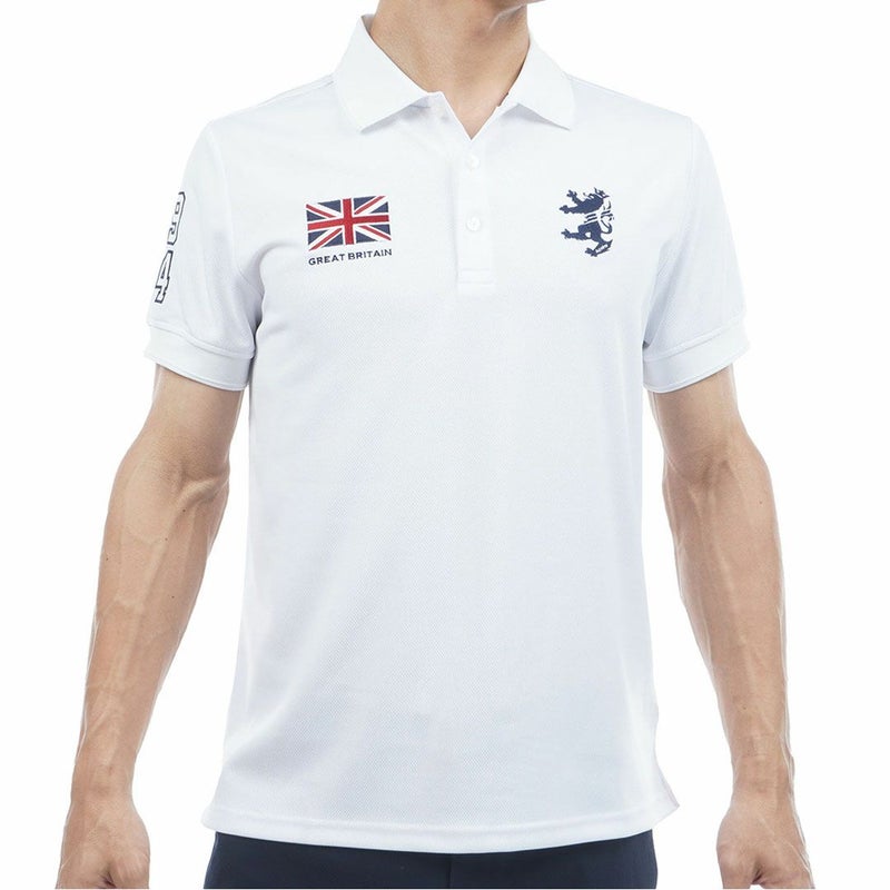 アドミラルゴルフ Admiral GOLF メンズ フラッグ ポロシャツ ADMA614 ホワイト