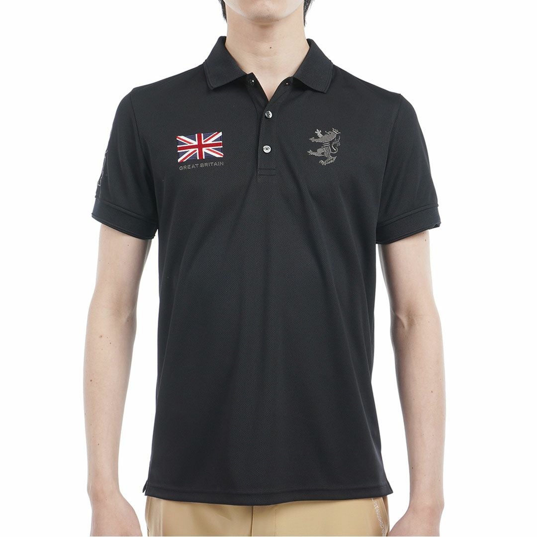 アドミラルゴルフ Admiral GOLF メンズ フラッグ ポロシャツ ADMA614 ブラック