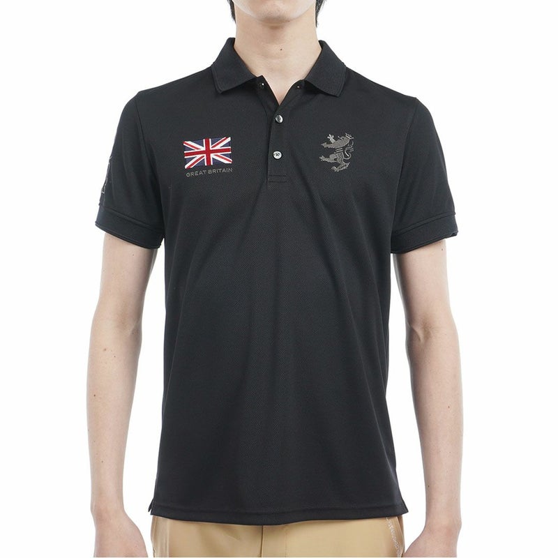 アドミラルゴルフ Admiral GOLF メンズ フラッグ ポロシャツ ADMA614 ブラック
