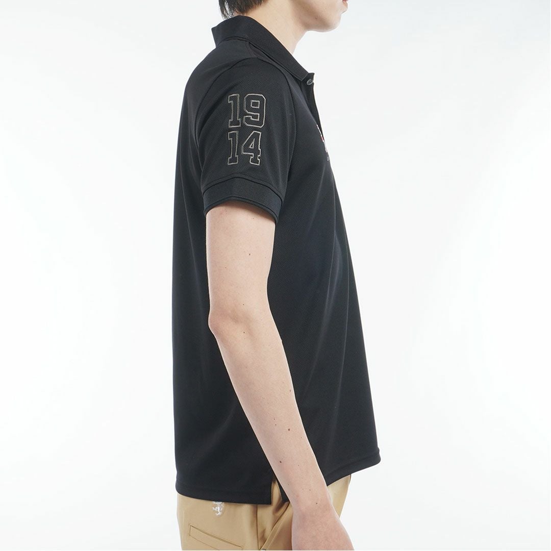 アドミラルゴルフ Admiral GOLF メンズ フラッグ ポロシャツ ADMA614 ブラック