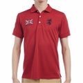 アドミラルゴルフ Admiral GOLF メンズ フラッグ ポロシャツ ADMA614 レッド