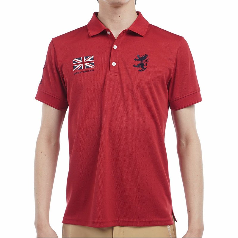 アドミラルゴルフ Admiral GOLF メンズ フラッグ ポロシャツ ADMA614 レッド