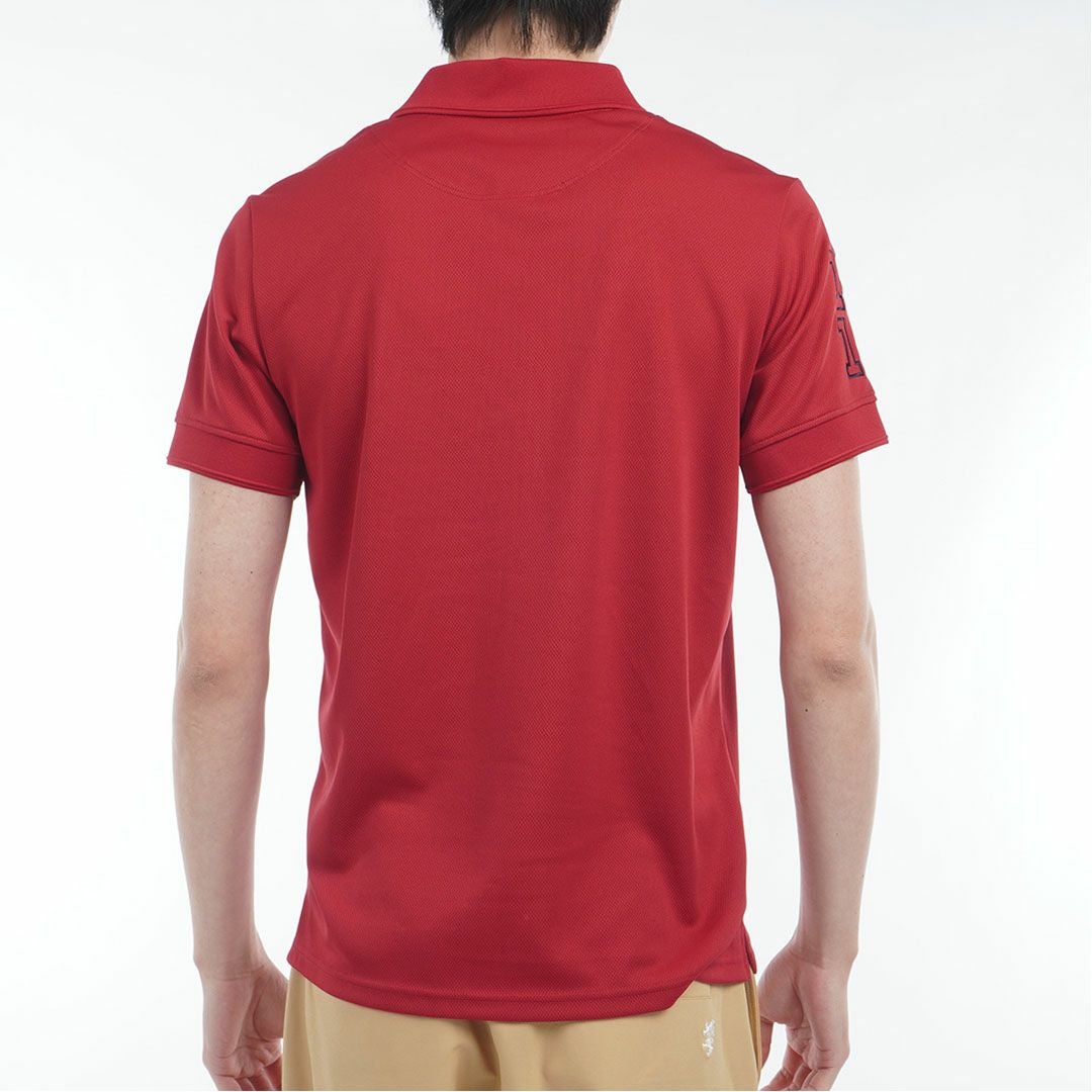 アドミラルゴルフ Admiral GOLF メンズ フラッグ ポロシャツ ADMA614 レッド