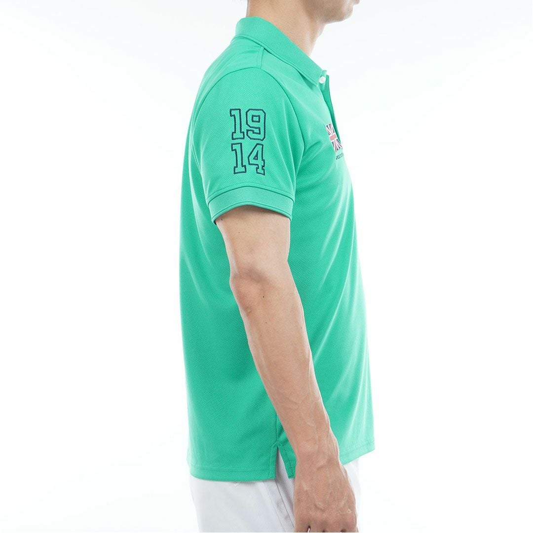 アドミラルゴルフ Admiral GOLF メンズ フラッグ ポロシャツ ADMA614 グリーン