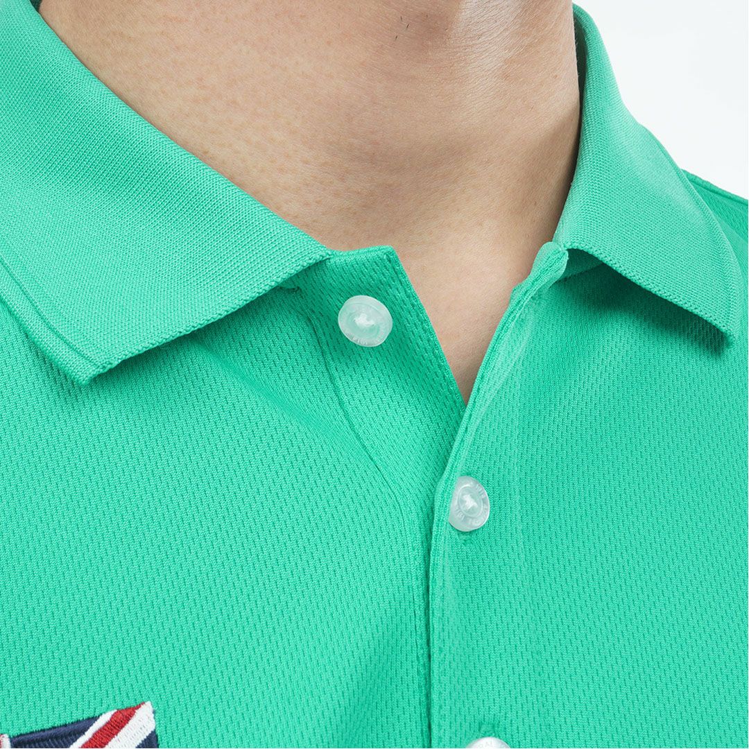 アドミラルゴルフ Admiral GOLF メンズ フラッグ ポロシャツ ADMA614 グリーン