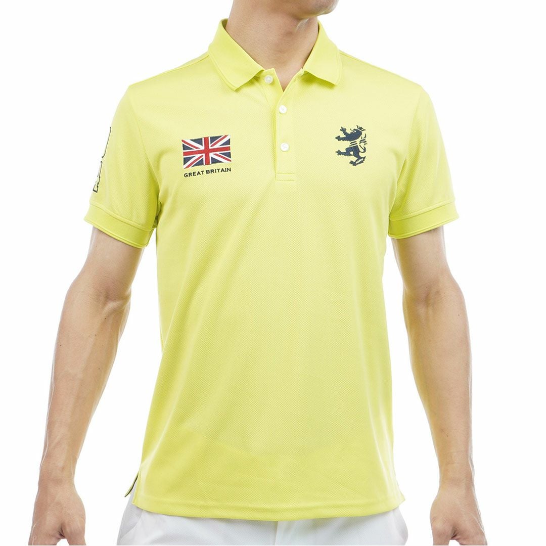 アドミラルゴルフ Admiral GOLF メンズ フラッグ ポロシャツ ADMA614 イエロー