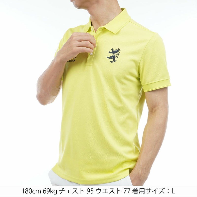 アドミラルゴルフ Admiral GOLF メンズ フラッグ ポロシャツ ADMA614 イエロー