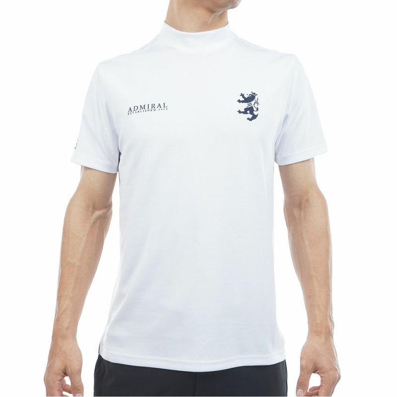 アドミラルゴルフ Admiral GOLF メンズ フラッグ モックネックシャツ ADMA615 ホワイト