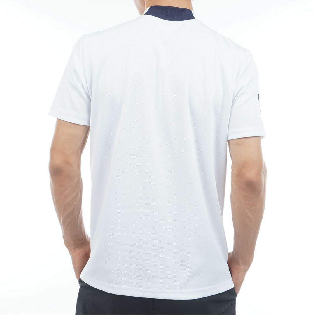 アドミラルゴルフ Admiral GOLF メンズ フラッグ モックネックシャツ ADMA615 ホワイト