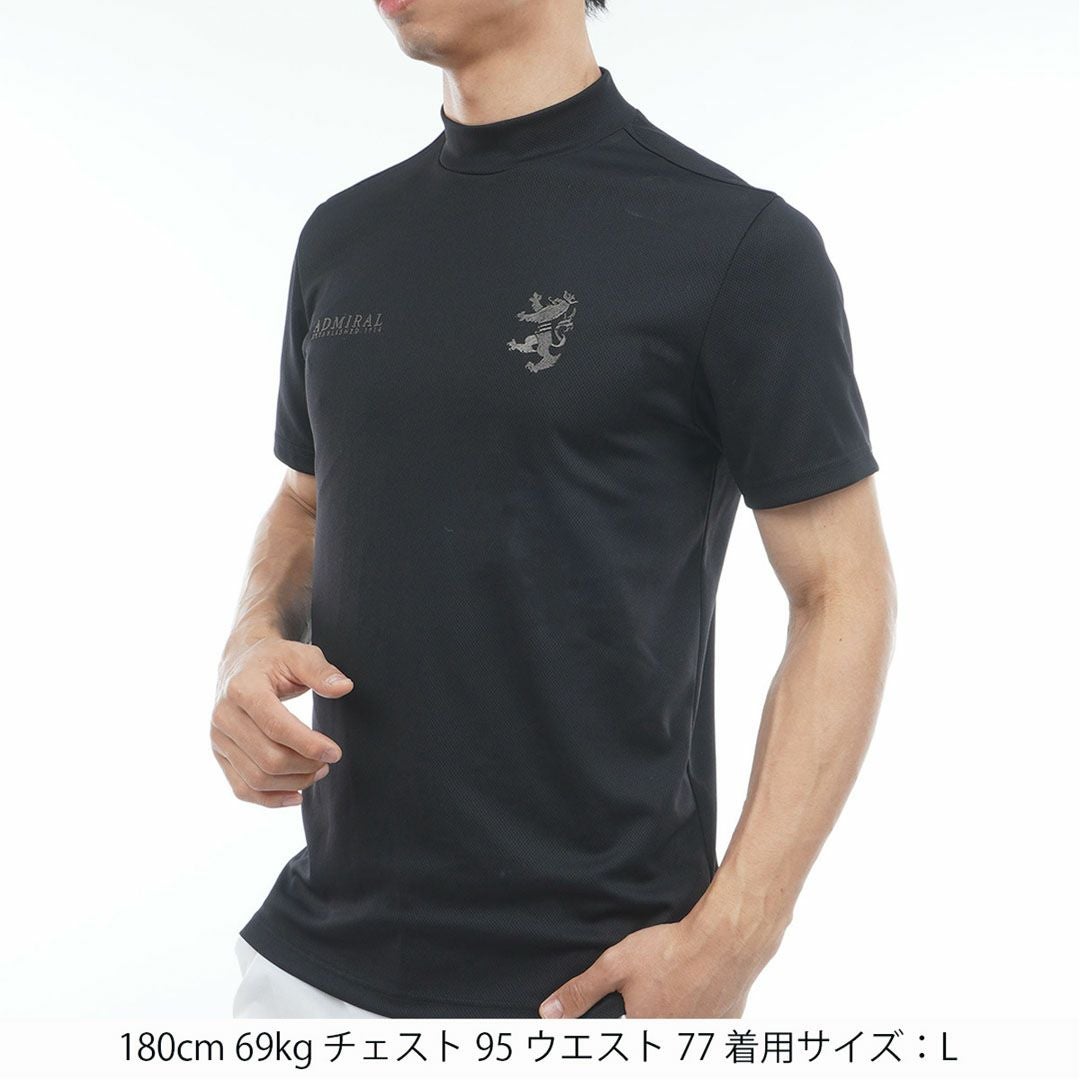 アドミラルゴルフ Admiral GOLF メンズ フラッグ モックネックシャツ ADMA615 ブラック