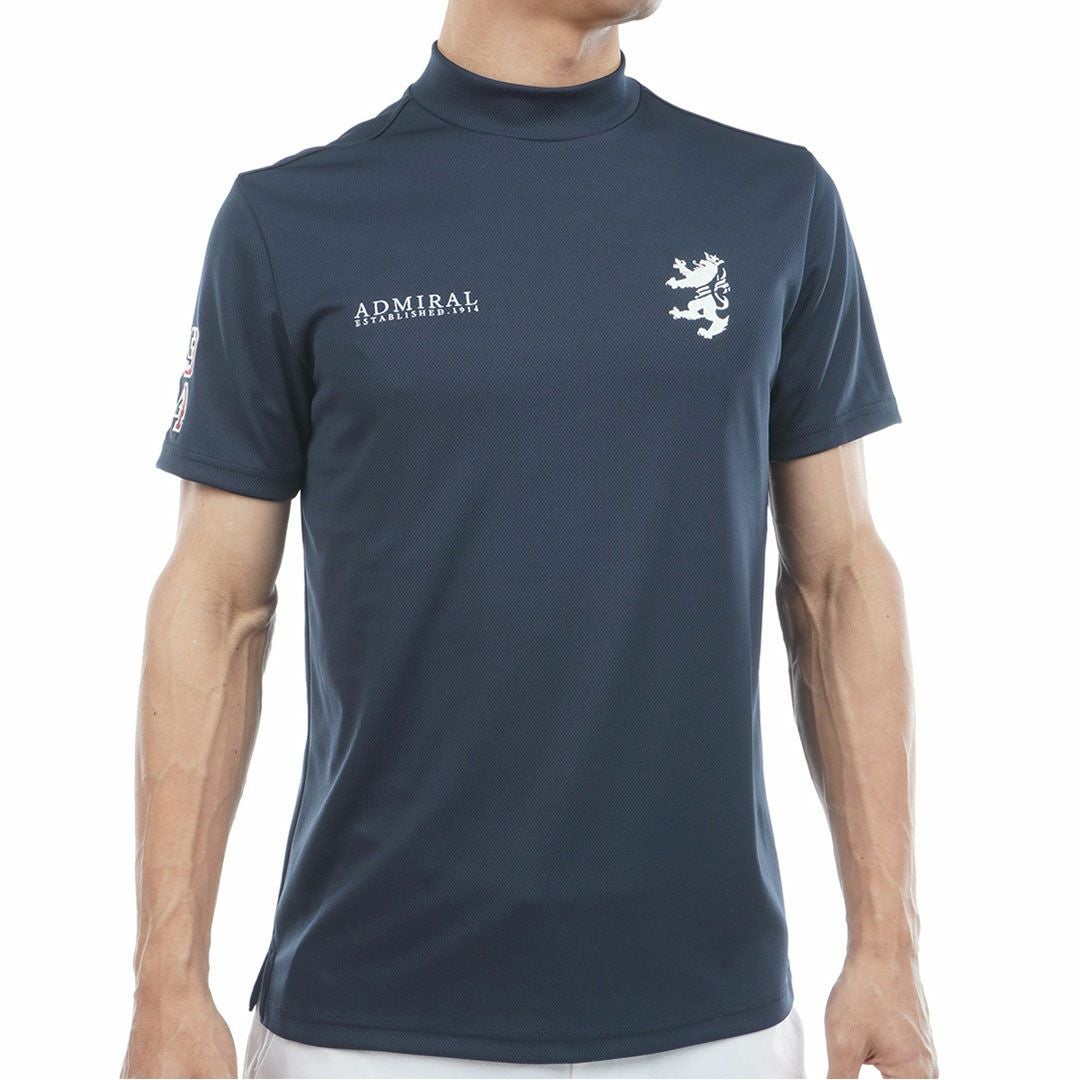 アドミラルゴルフ Admiral GOLF メンズ フラッグ モックネックシャツ ADMA615 ネイビー
