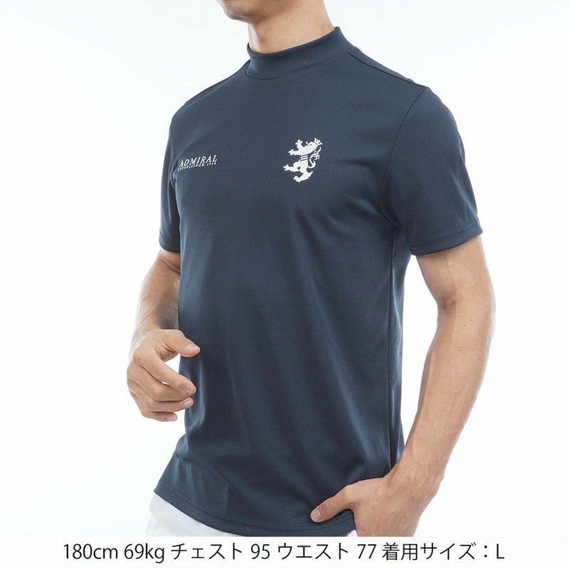 アドミラルゴルフ Admiral GOLF メンズ フラッグ モックネックシャツ ADMA615 ネイビー