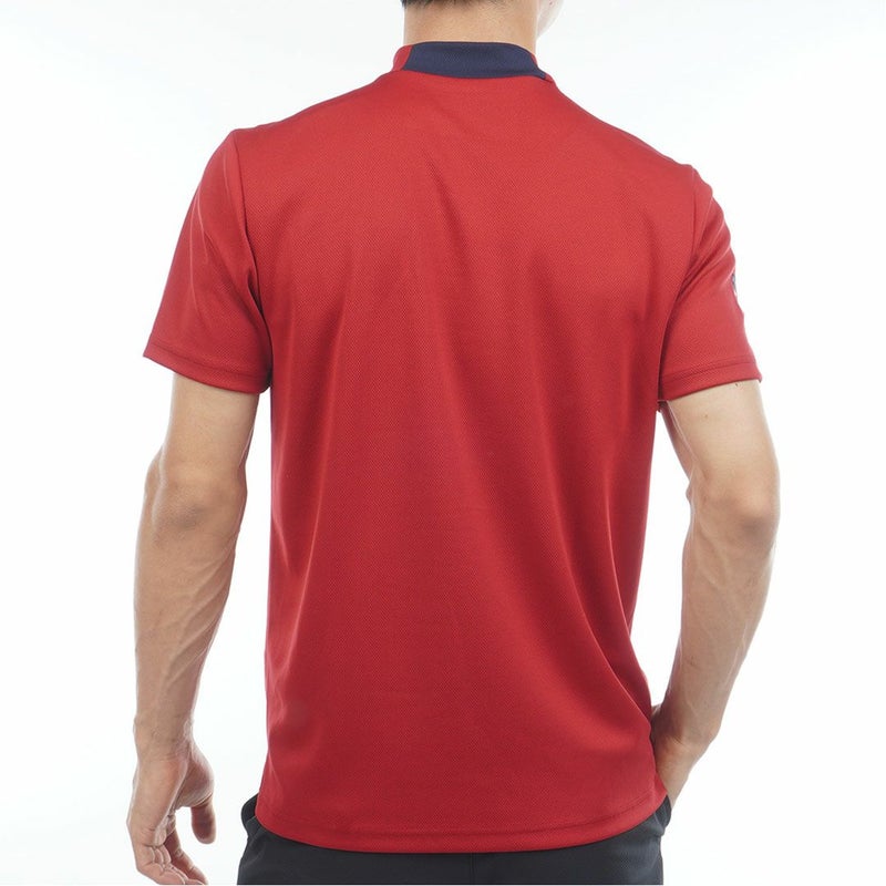 アドミラルゴルフ Admiral GOLF メンズ フラッグ モックネックシャツ ADMA615 レッド