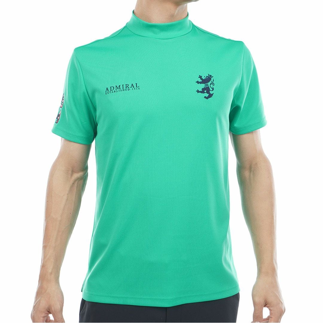 アドミラルゴルフ Admiral GOLF メンズ フラッグ モックネックシャツ ADMA615 グリーン