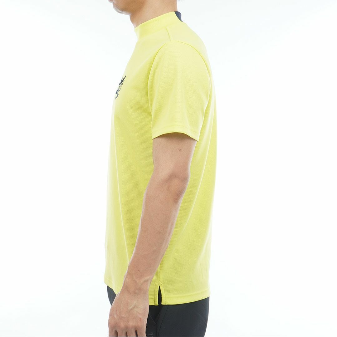 アドミラルゴルフ Admiral GOLF メンズ フラッグ モックネックシャツ ADMA615 イエロー