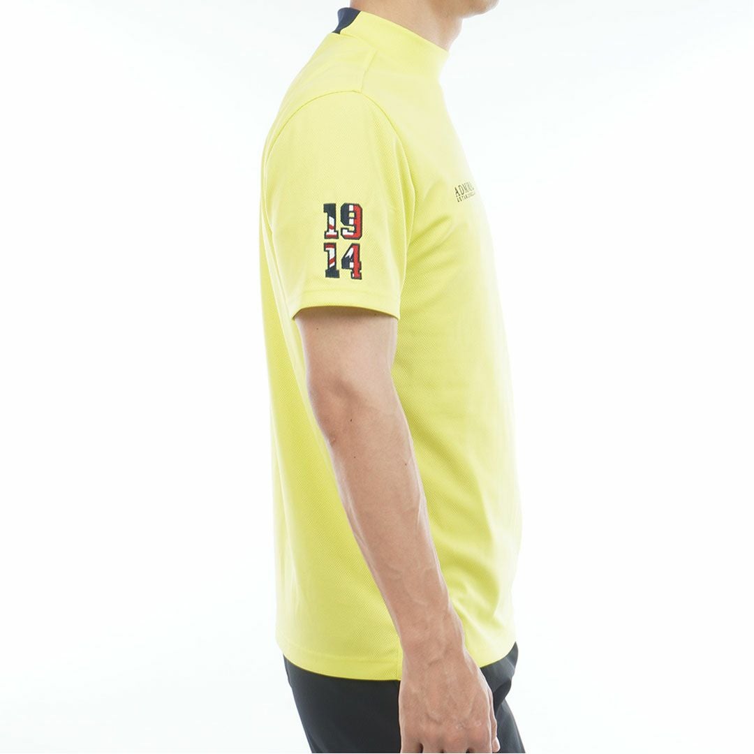 アドミラルゴルフ Admiral GOLF メンズ フラッグ モックネックシャツ ADMA615 イエロー