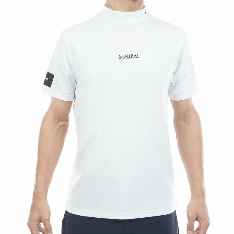 アドミラルゴルフ Admiral GOLF メンズ カラタッチ モックネックシャツ ADMA617 ホワイト