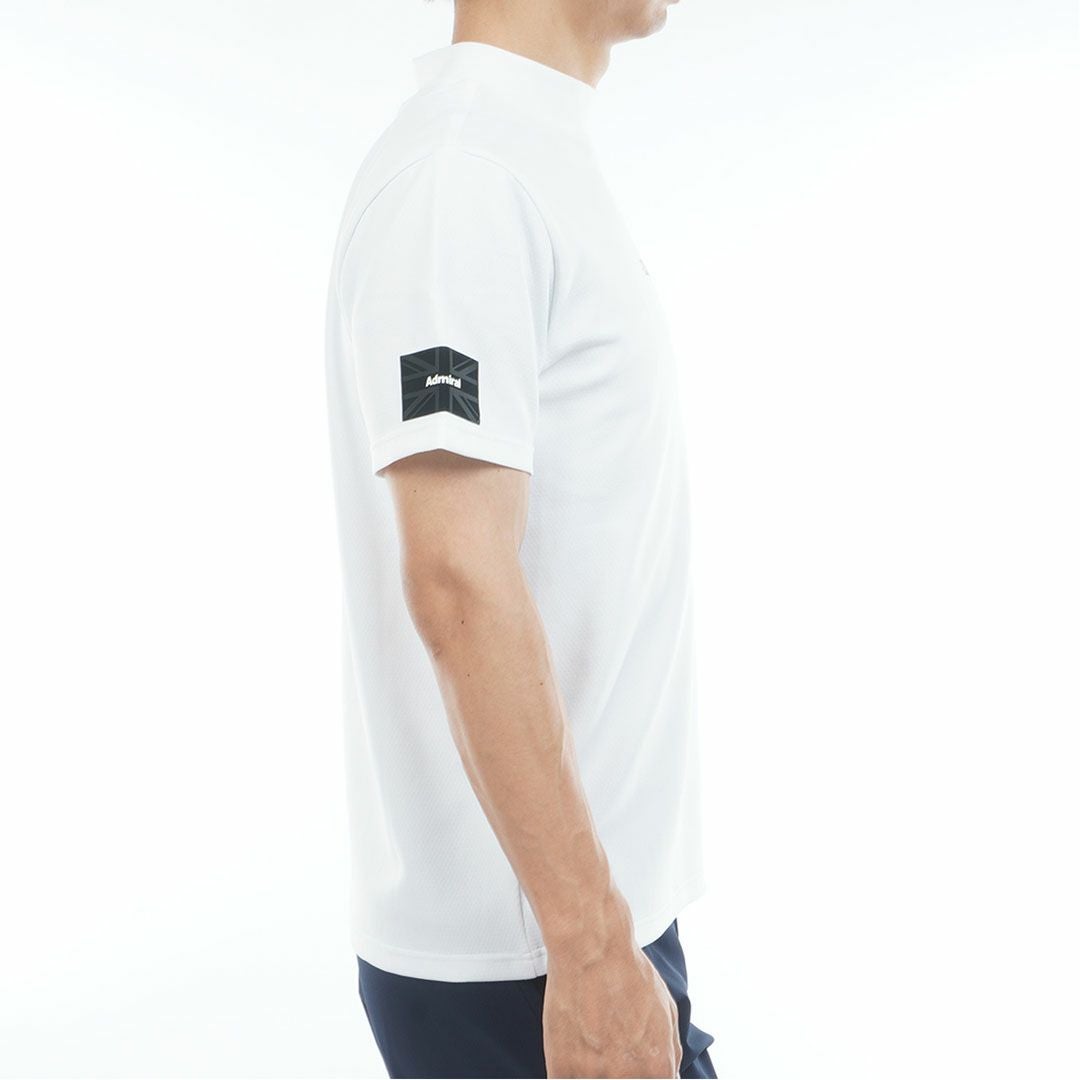 アドミラルゴルフ Admiral GOLF メンズ カラタッチ モックネックシャツ ADMA617 ホワイト