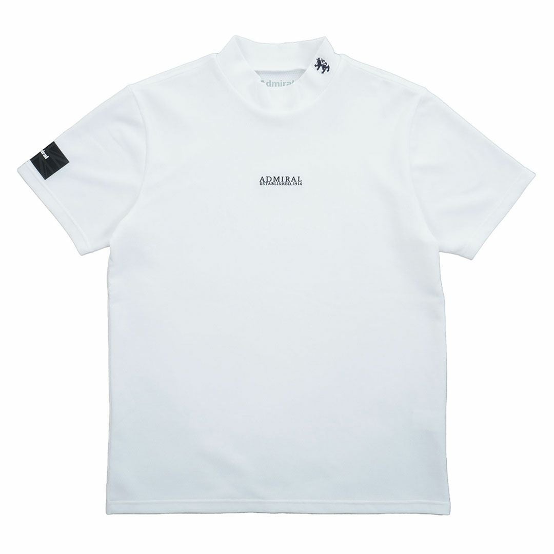 アドミラルゴルフ Admiral GOLF メンズ カラタッチ モックネックシャツ ADMA617 ホワイト