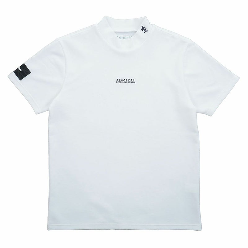 アドミラルゴルフ Admiral GOLF メンズ カラタッチ モックネックシャツ ADMA617 ホワイト