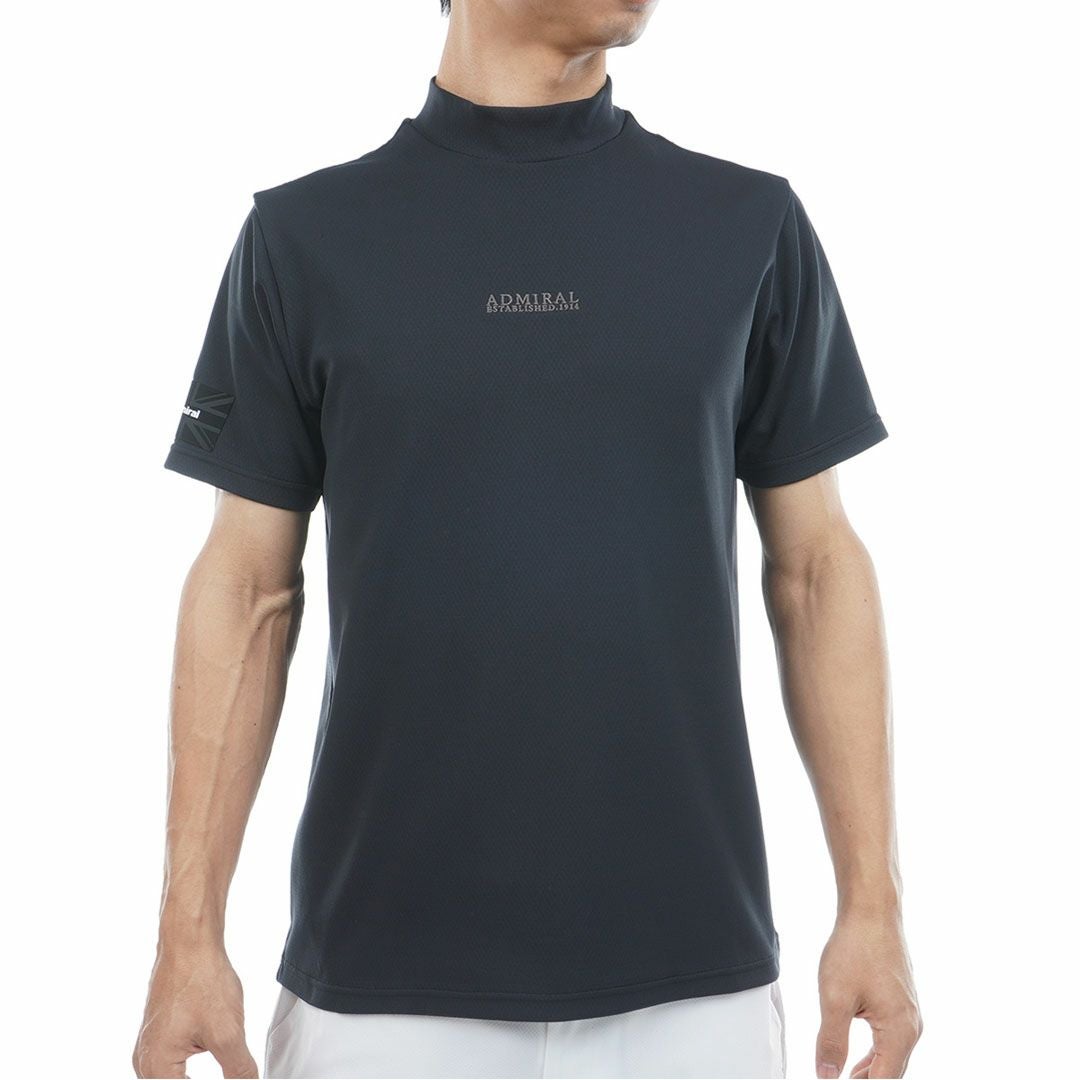 アドミラルゴルフ Admiral GOLF メンズ カラタッチ モックネックシャツ ADMA617 ブラック