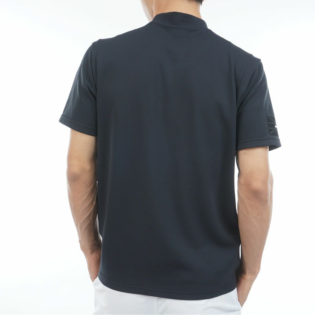 アドミラルゴルフ Admiral GOLF メンズ カラタッチ モックネックシャツ ADMA617 ブラック