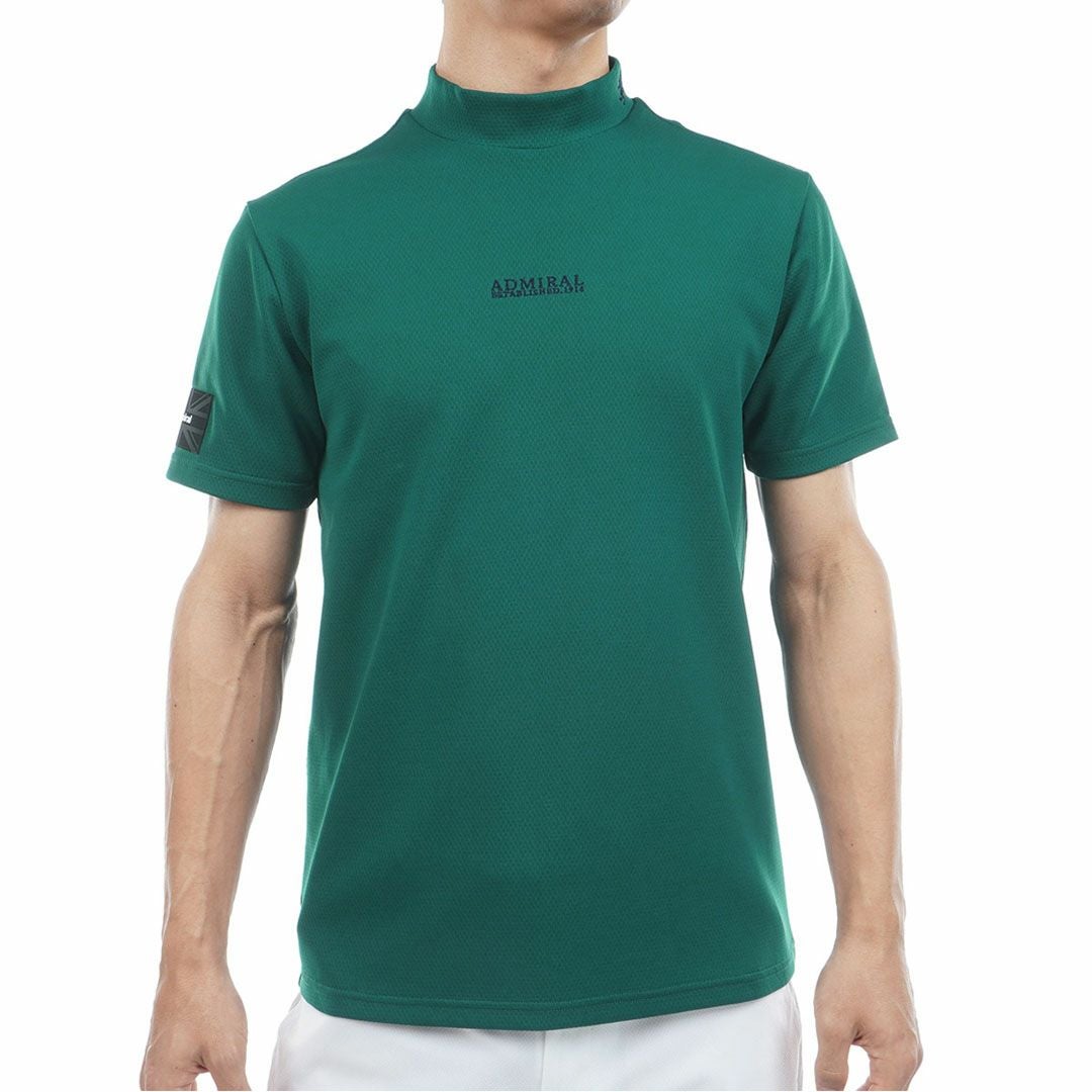 アドミラルゴルフ Admiral GOLF メンズ カラタッチ モックネックシャツ ADMA617 ダークグリーン