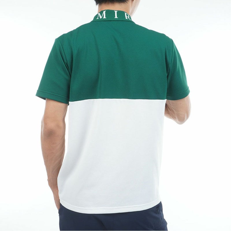 アドミラルゴルフ Admiral GOLF メンズ カラタッチ カラーブロックポロシャツ ADMA618 ダークグリーン