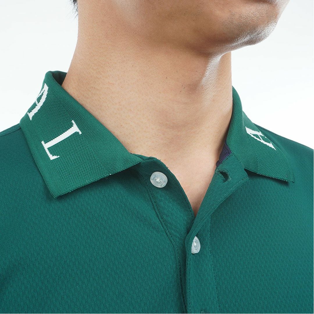 アドミラルゴルフ Admiral GOLF メンズ カラタッチ カラーブロックポロシャツ ADMA618 ダークグリーン