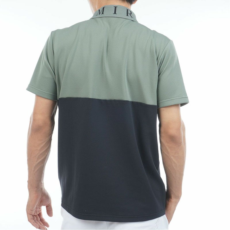 アドミラルゴルフ Admiral GOLF メンズ カラタッチ カラーブロックポロシャツ ADMA618 カーキ