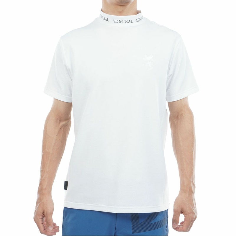 アドミラルゴルフ Admiral GOLF メンズ カラタッチ ランパントモックネックシャツ ADMA619 ホワイト