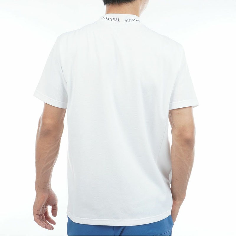 アドミラルゴルフ Admiral GOLF メンズ カラタッチ ランパントモックネックシャツ ADMA619 ホワイト