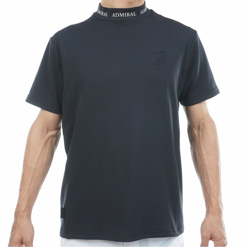 アドミラルゴルフ Admiral GOLF メンズ カラタッチ ランパントモックネックシャツ ADMA619 ブラック