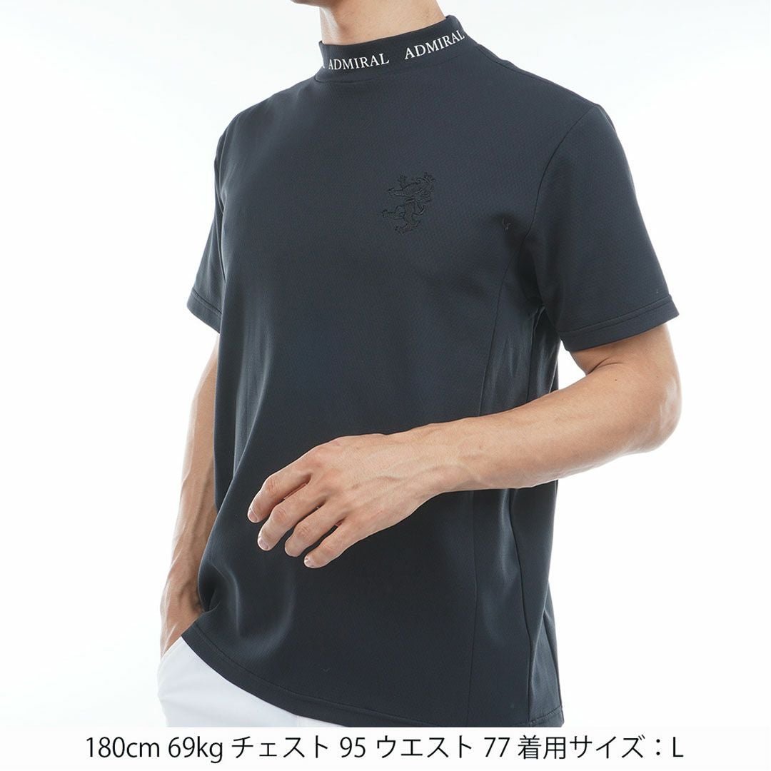 アドミラル ゴルフ]メンズ カラタッチ ランパントモックネックシャツ