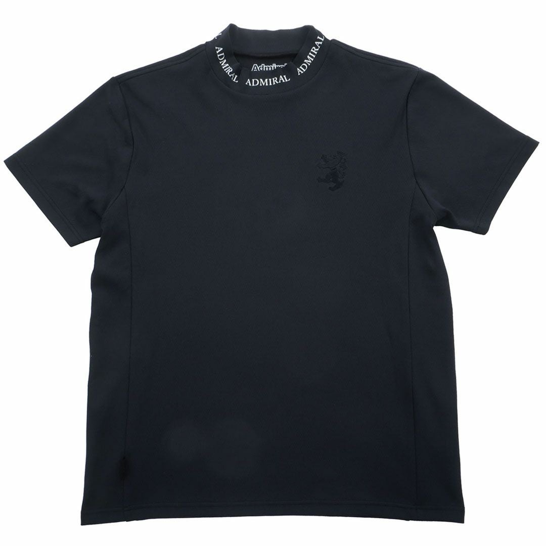 アドミラルゴルフ Admiral GOLF メンズ カラタッチ ランパントモックネックシャツ ADMA619 ブラック
