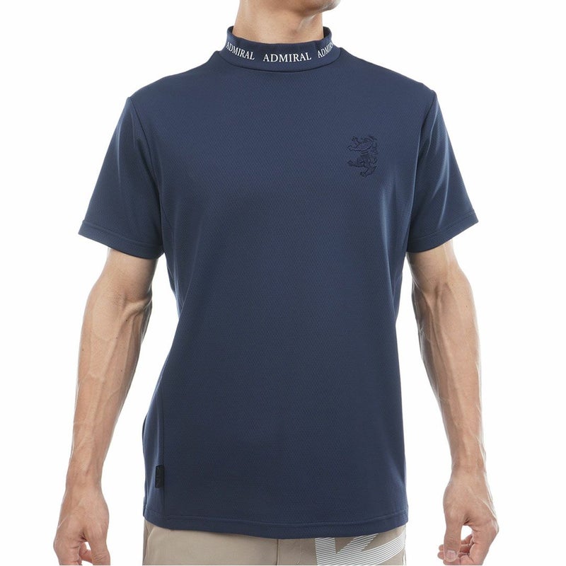 アドミラルゴルフ Admiral GOLF メンズ カラタッチ ランパントモックネックシャツ ADMA619 ネイビー