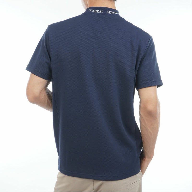 アドミラルゴルフ Admiral GOLF メンズ カラタッチ ランパントモックネックシャツ ADMA619 ネイビー