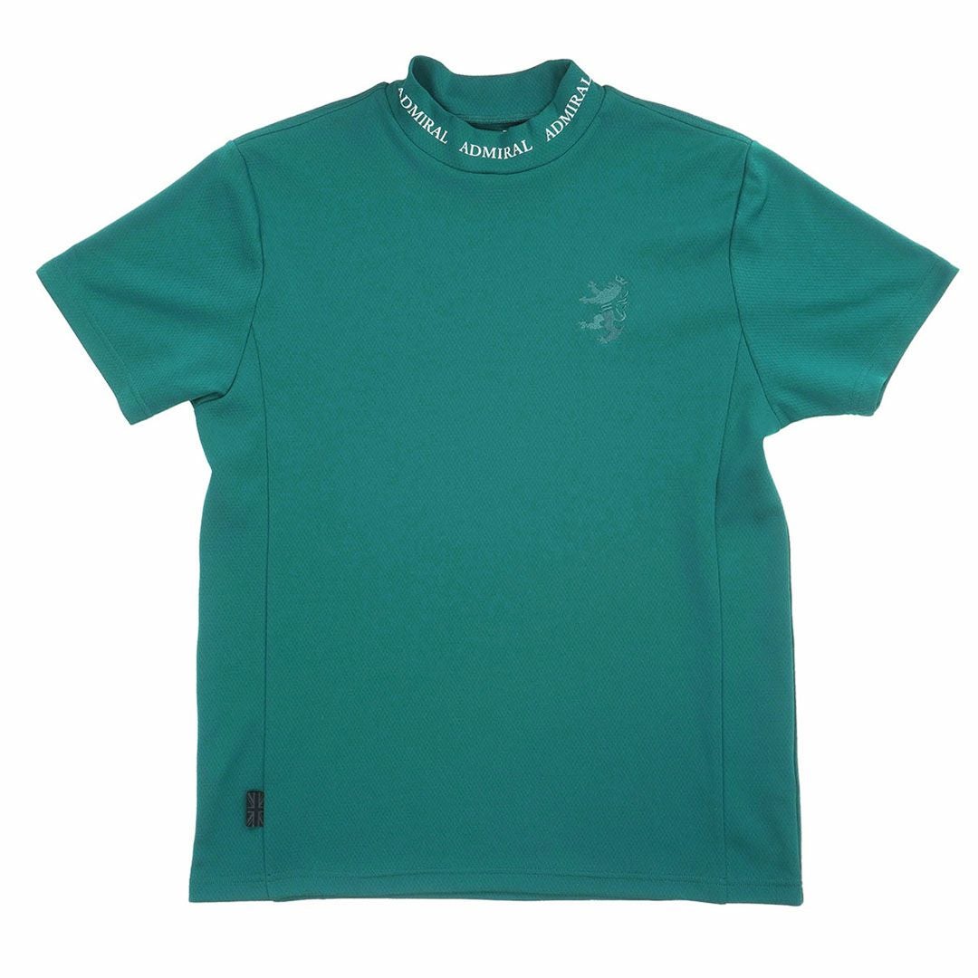 アドミラルゴルフ Admiral GOLF メンズ カラタッチ ランパントモックネックシャツ ADMA619 ダークグリーン