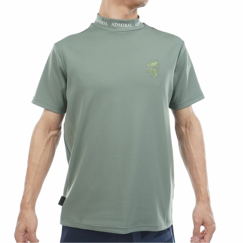 アドミラルゴルフ Admiral GOLF メンズ カラタッチ ランパントモックネックシャツ ADMA619 カーキ