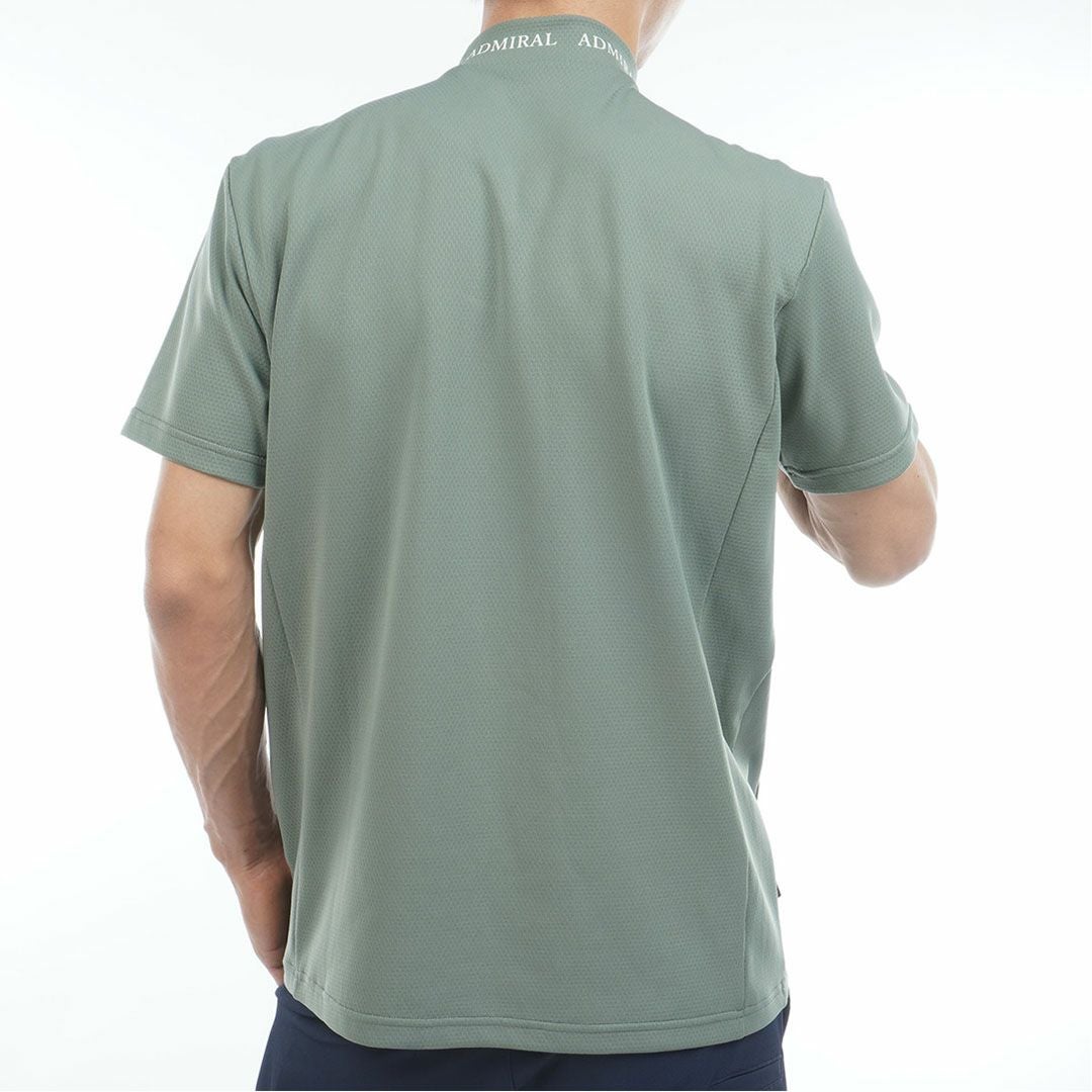 アドミラルゴルフ Admiral GOLF メンズ カラタッチ ランパントモックネックシャツ ADMA619 カーキ