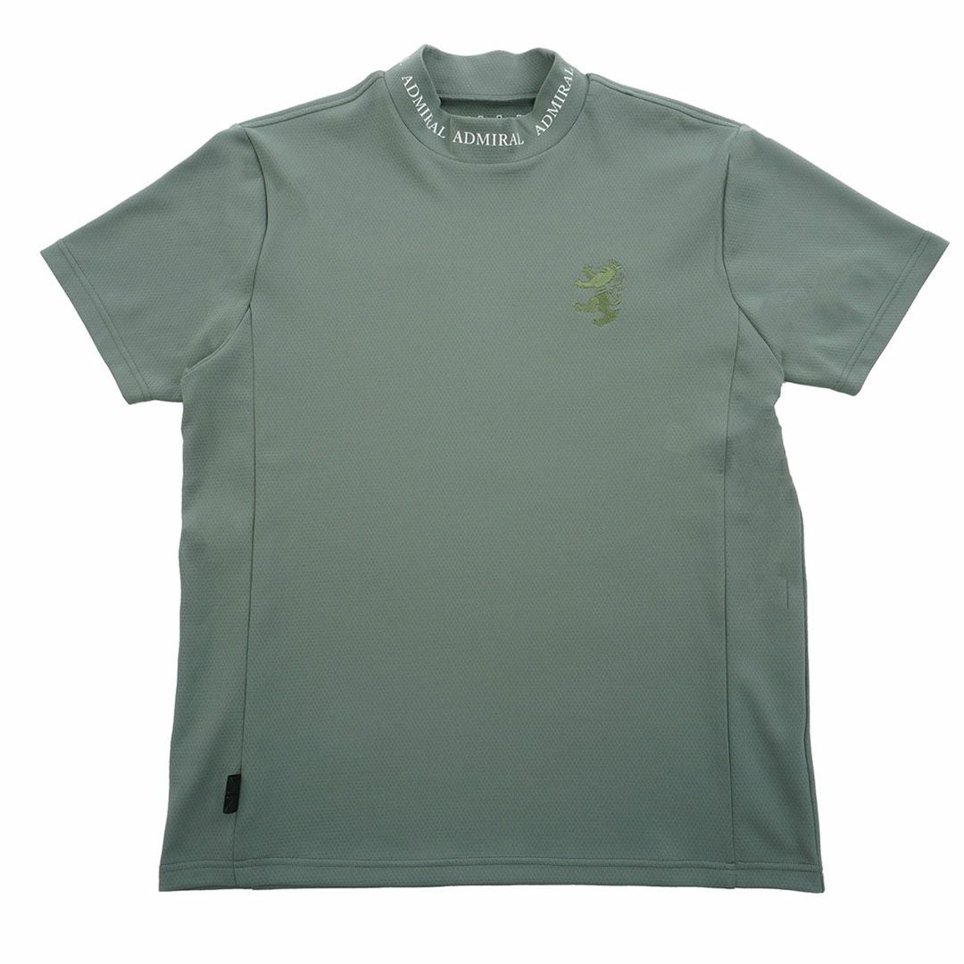 アドミラルゴルフ Admiral GOLF メンズ カラタッチ ランパントモックネックシャツ ADMA619 カーキ