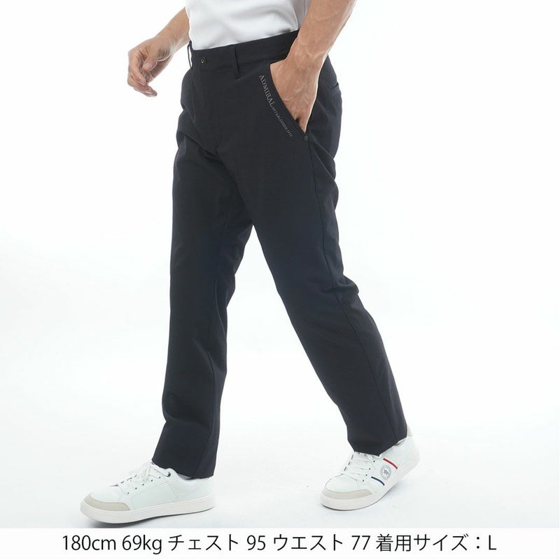 アドミラルゴルフ Admiral GOLF メンズ 透け防 ストレートパンツ ADMA620 ブラック