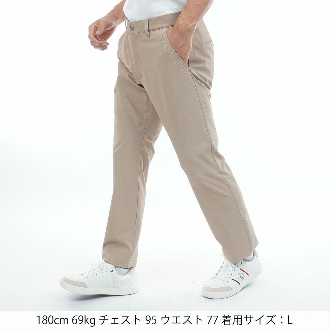 アドミラルゴルフ Admiral GOLF メンズ 透け防 ストレートパンツ ADMA620 サンドベージュ
