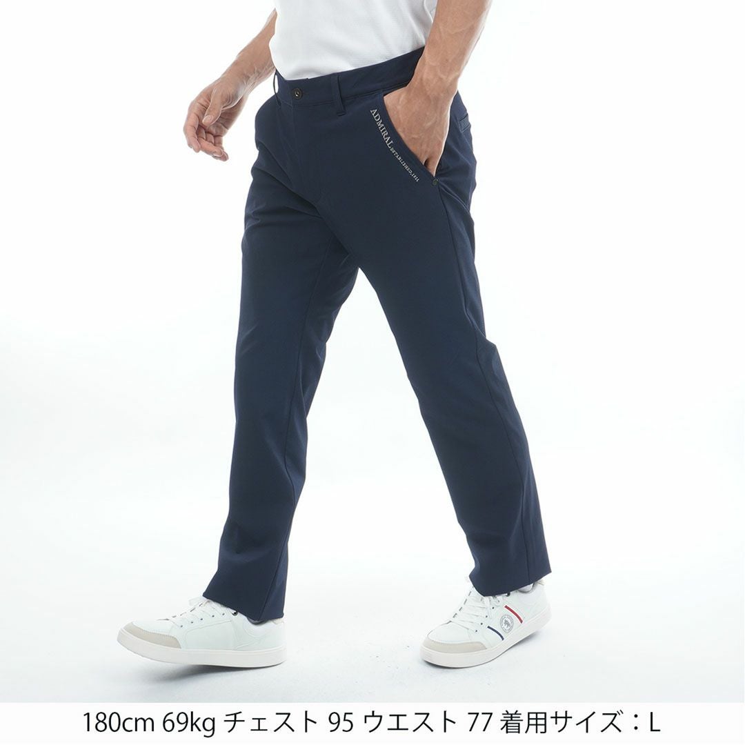 アドミラルゴルフ Admiral GOLF メンズ 透け防 ストレートパンツ ADMA620 ネイビー