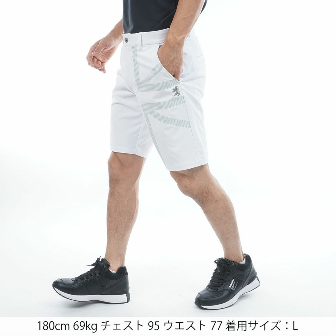 アドミラルゴルフ Admiral GOLF メンズ 透け防 ショートパンツ ADMA621 ホワイト
