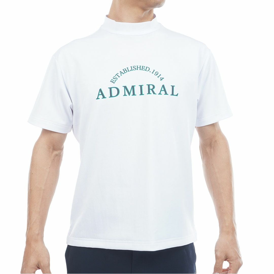 アドミラルゴルフ Admiral GOLF メンズ ドライカノコ モックネックシャツ ADMA622 ホワイト