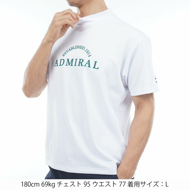 アドミラルゴルフ Admiral GOLF メンズ ドライカノコ モックネックシャツ ADMA622 ホワイト